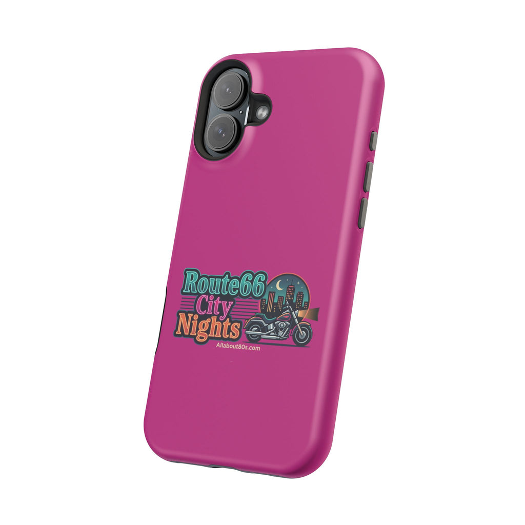 Phone Case — 'Route 66 City Nights' Magnetic Impact-Resistant Case