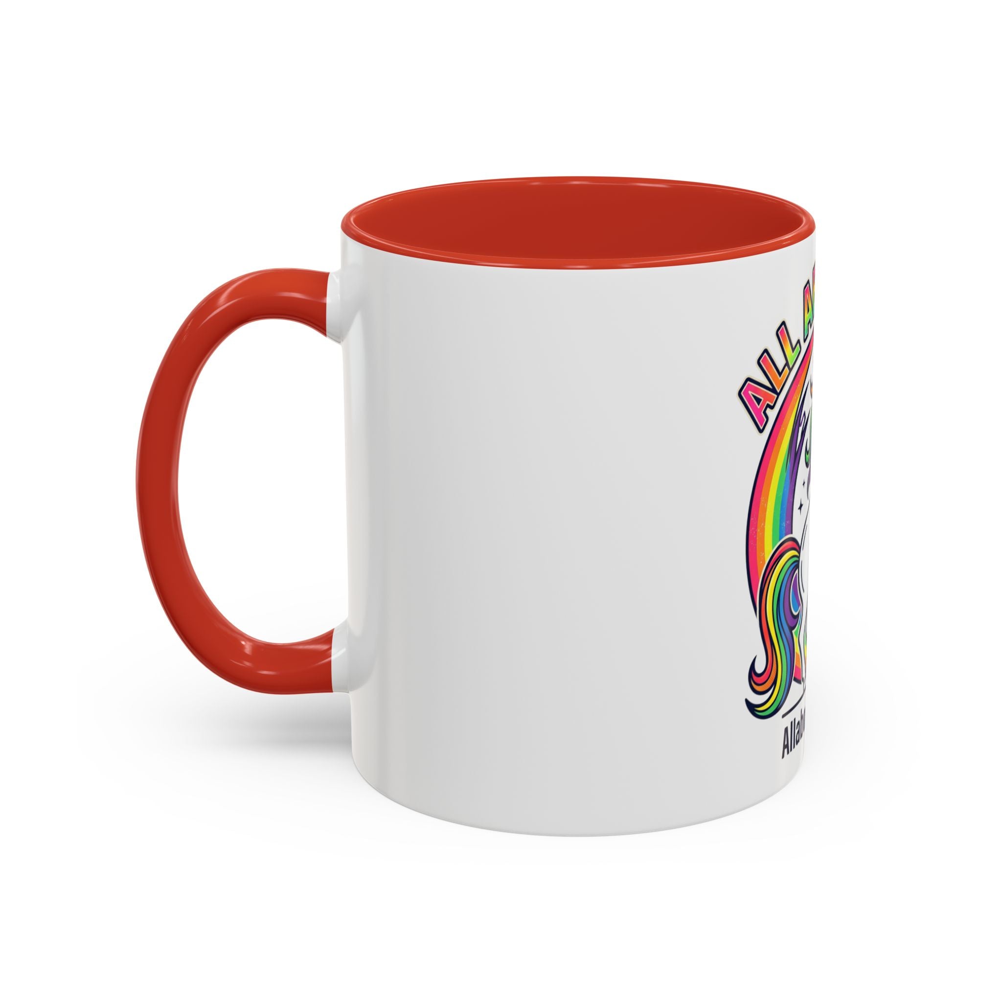 All About 80s Unicorn Rainbow Coffee Mug (11/15oz)