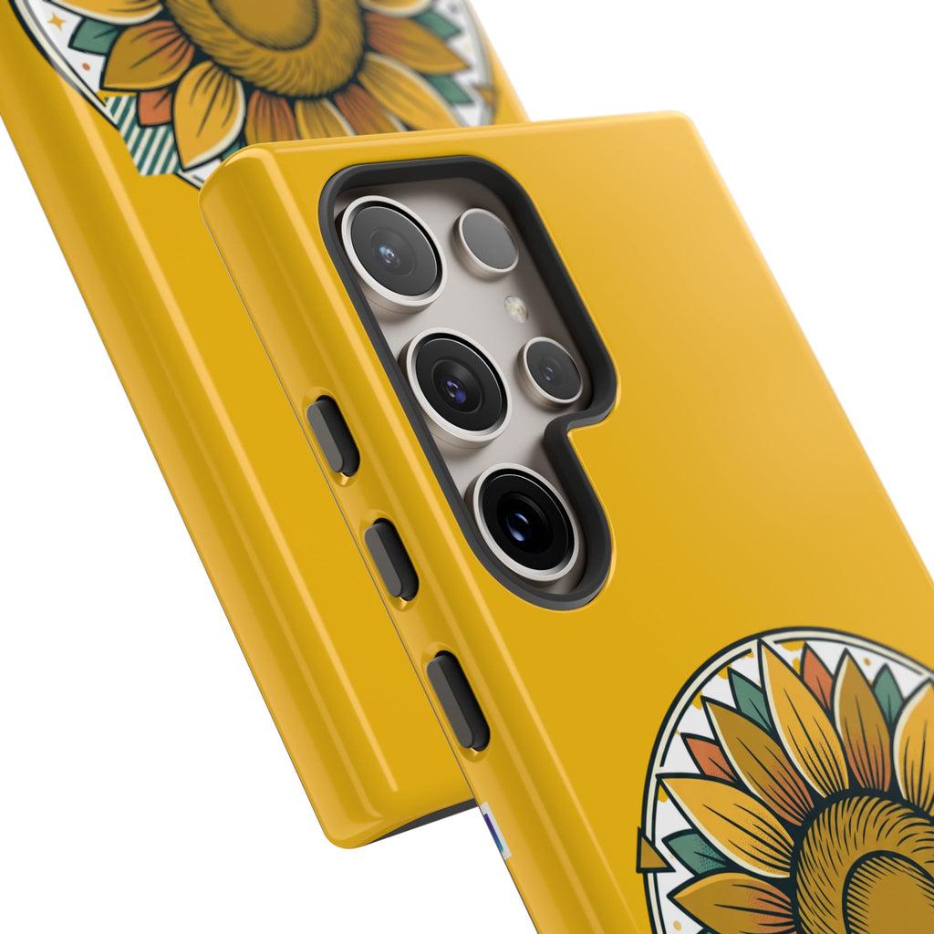Sunflower Logo Phone Case — AllAbout80s.com Yellow Protective Cover