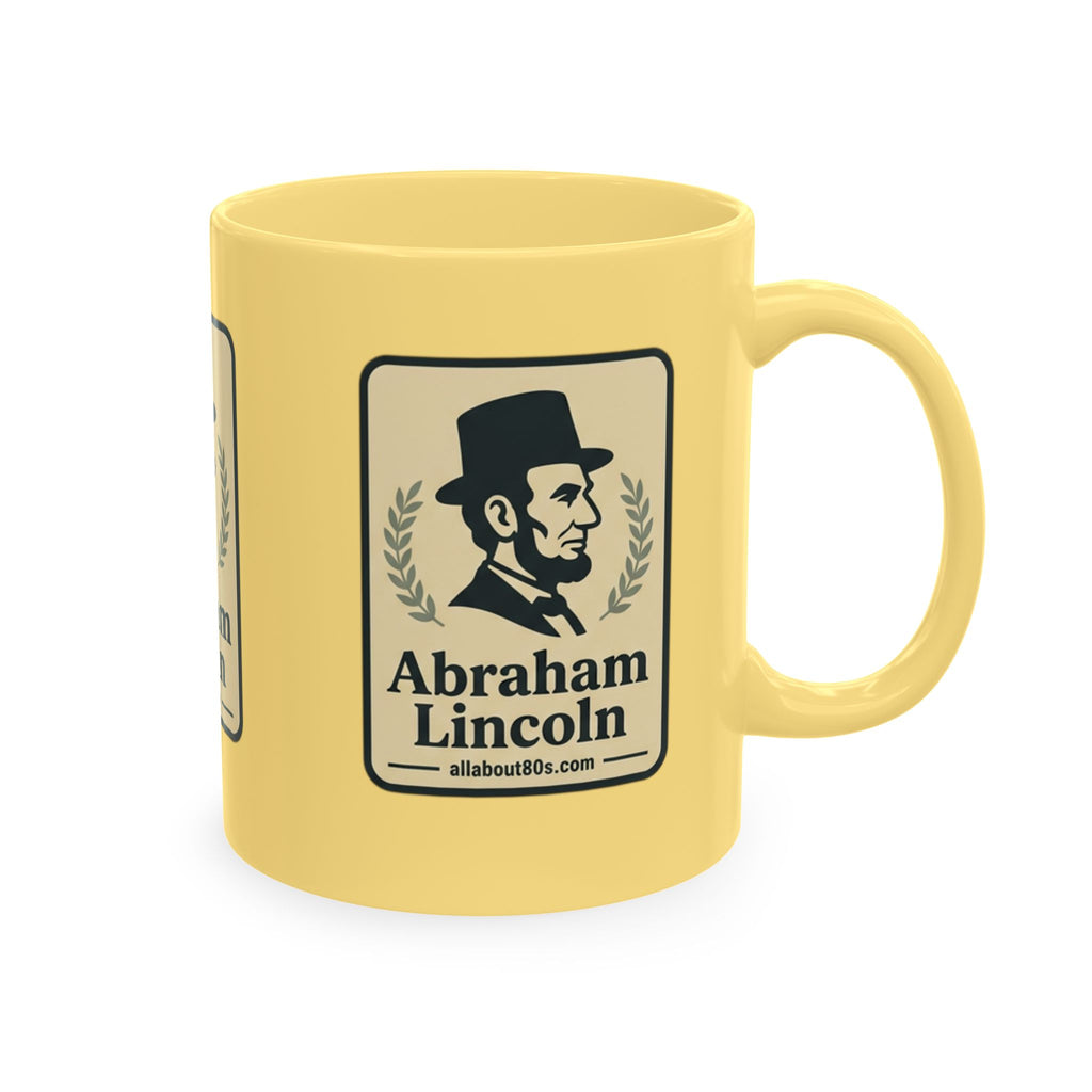 Abraham Lincoln Ceramic Mug – Vintage Portrait Political History Coffee Cup