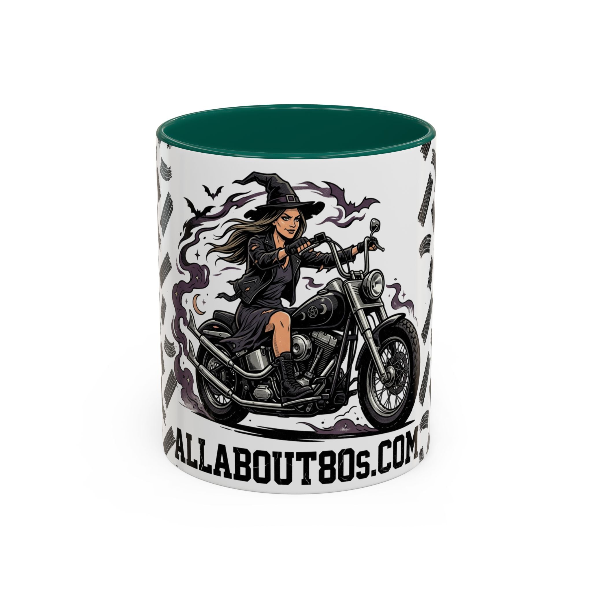 Witch Biker Mug – Motorcycle Witch Coffee Cup (11oz/15oz)