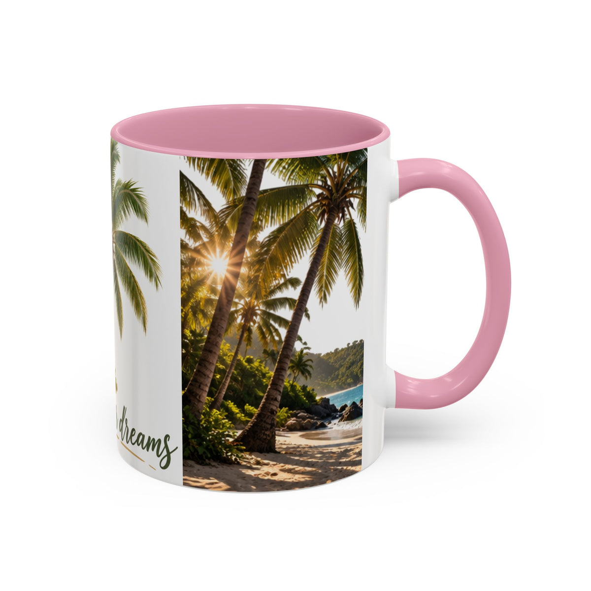 Live Your Dreams Palm Tree Mug