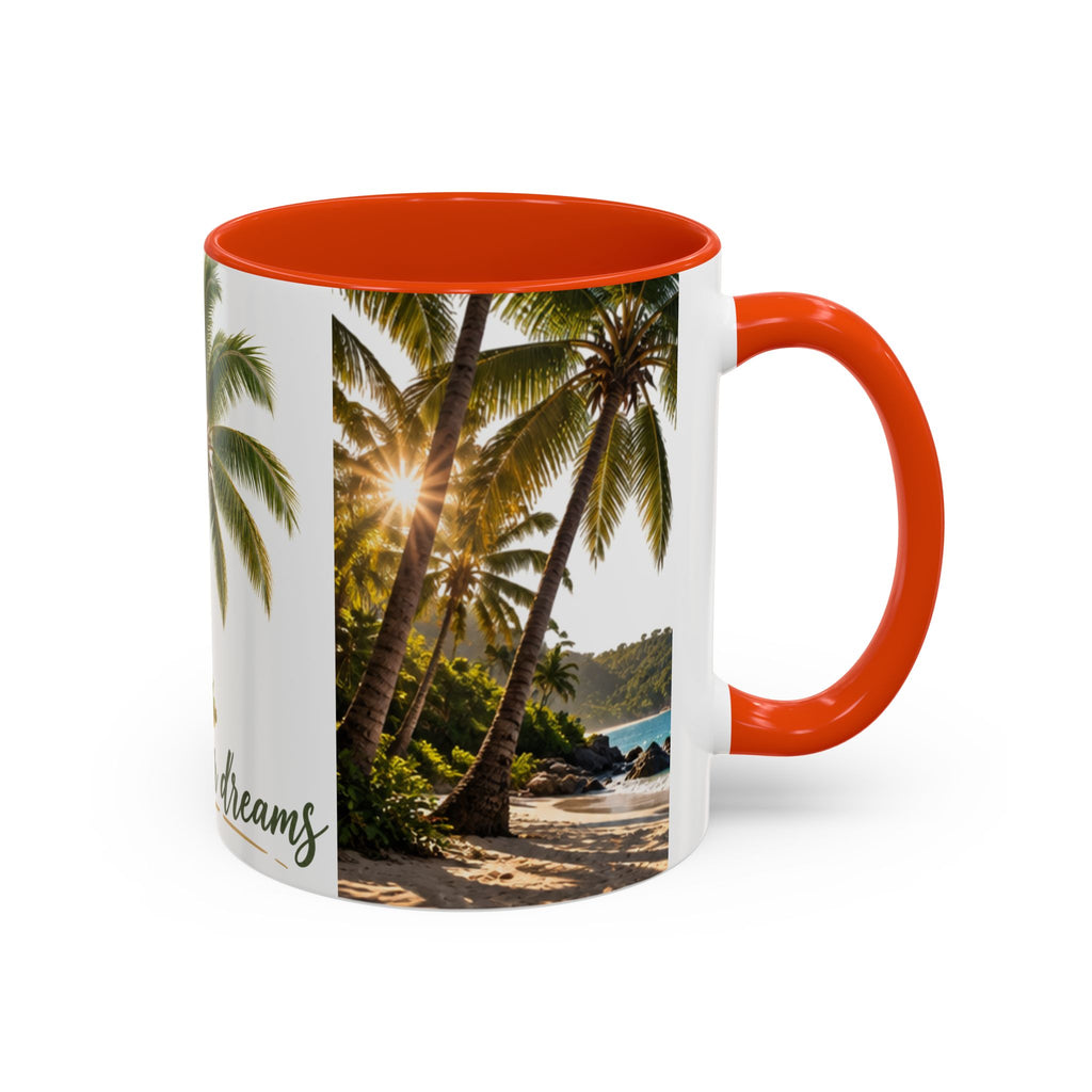 Live Your Dreams Palm Tree Mug