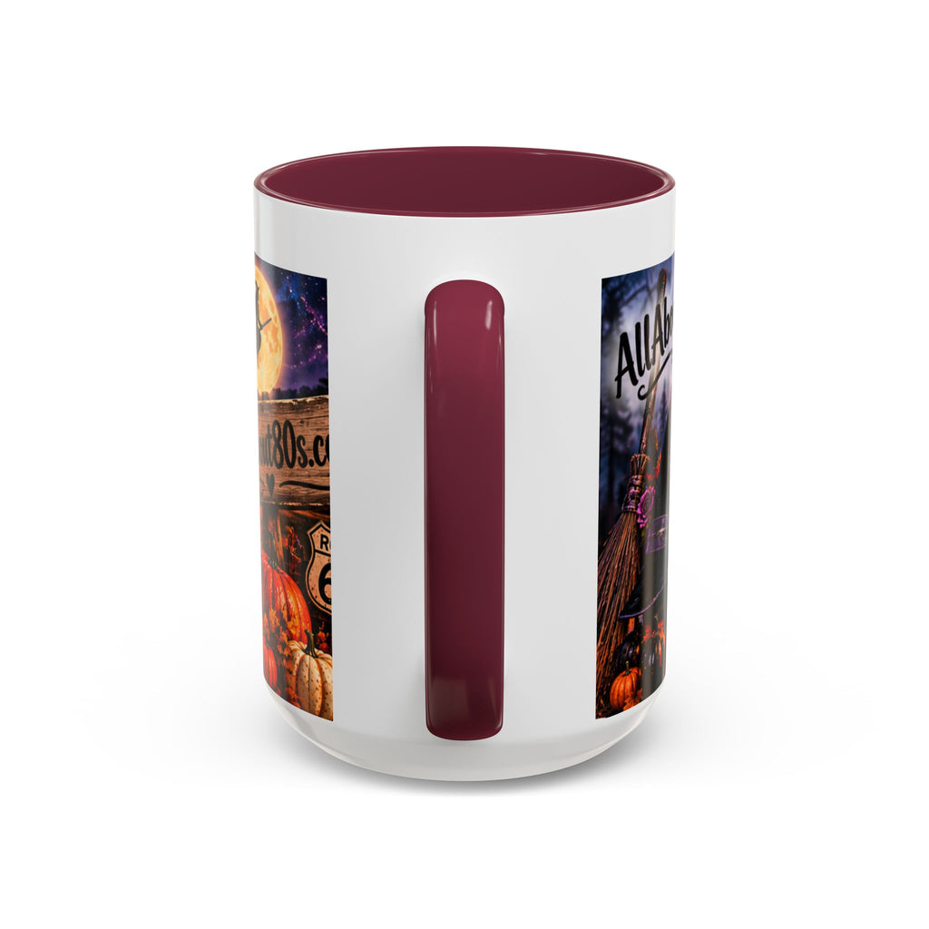 Halloween Witch Scene Coffee Mug — AllAbout80s.com Pumpkin & Moon 11oz/15oz