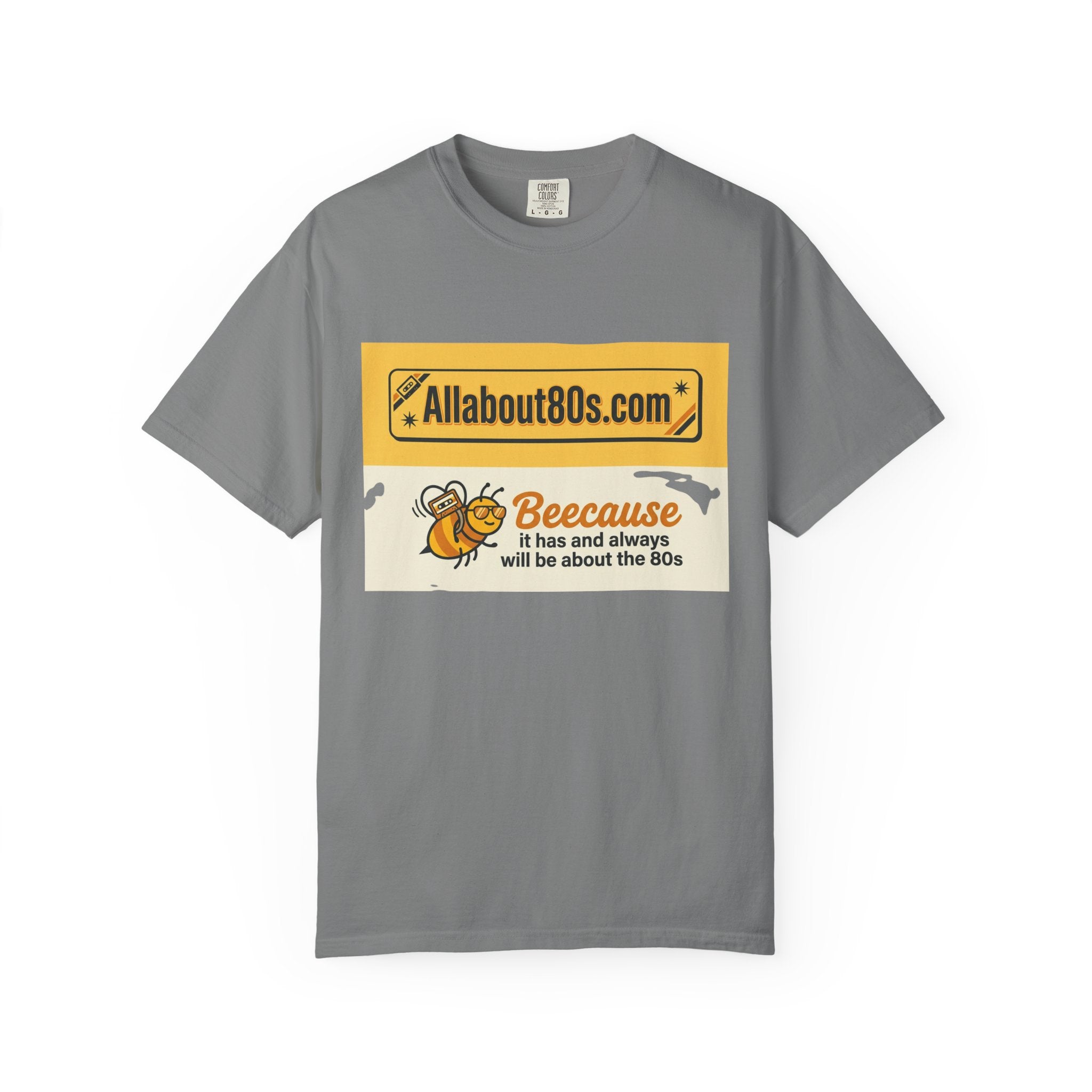 Allabout80s "Beeecause" Retro 80s Graphic T-Shirt
