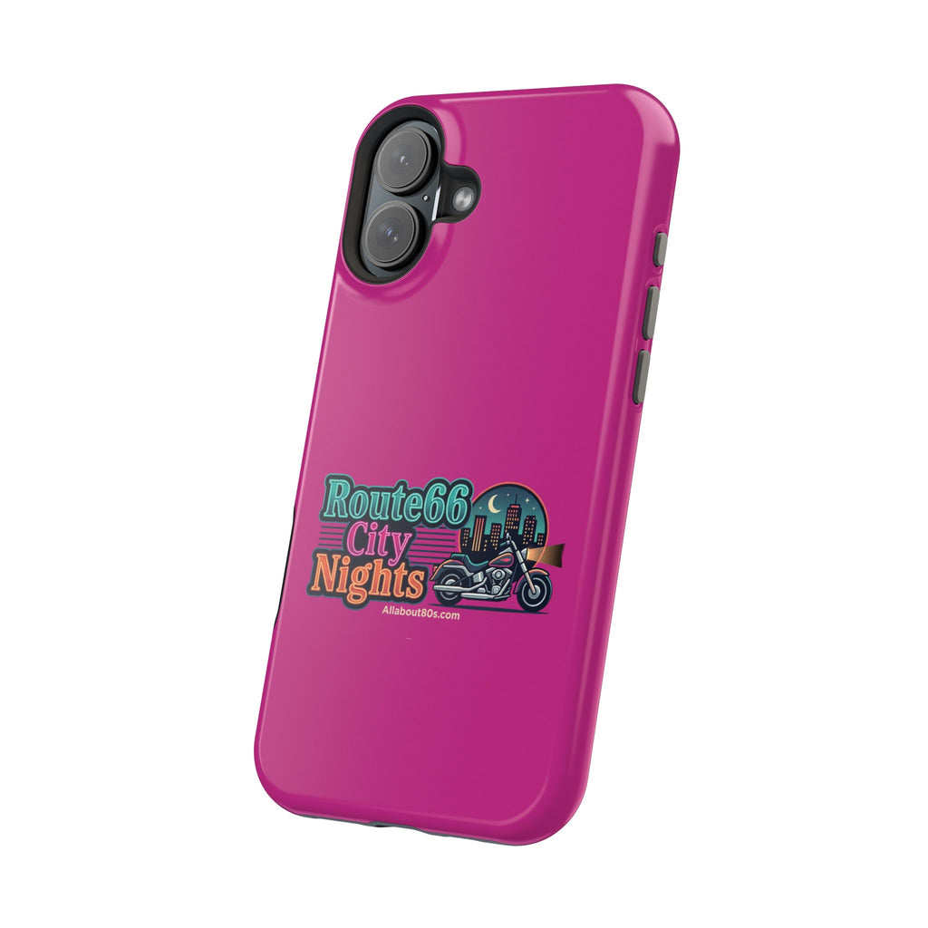 Phone Case — 'Route 66 City Nights' Magnetic Impact-Resistant Case