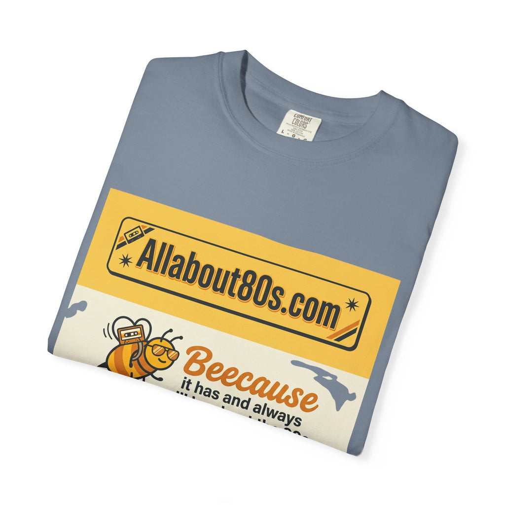 Allabout80s "Beeecause" Retro 80s Graphic T-Shirt