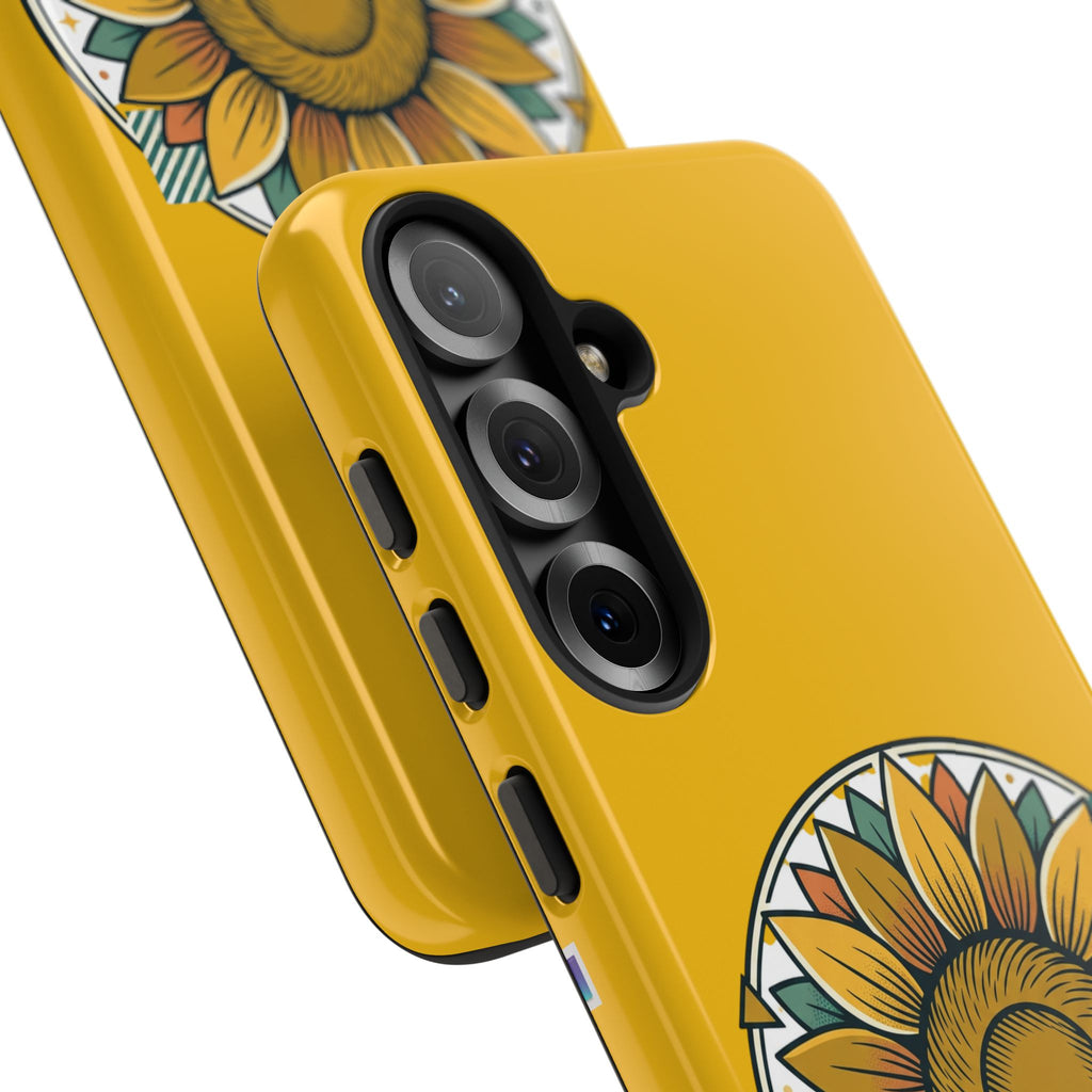 Sunflower Logo Phone Case — AllAbout80s.com Yellow Protective Cover