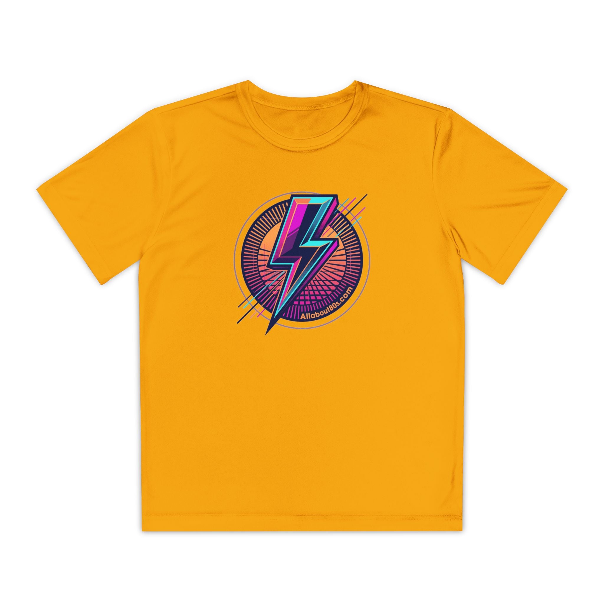 Youth Lightning Bolt Tee – Retro 80s AllAbout80s.com Graphic Shirt