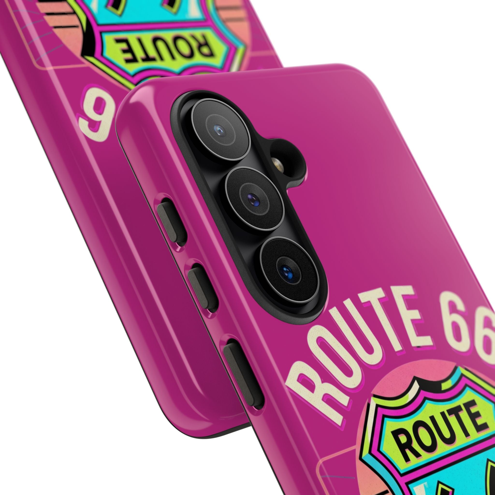 Route 66 Phone Case — Retro Neon Road Trip iPhone Cover