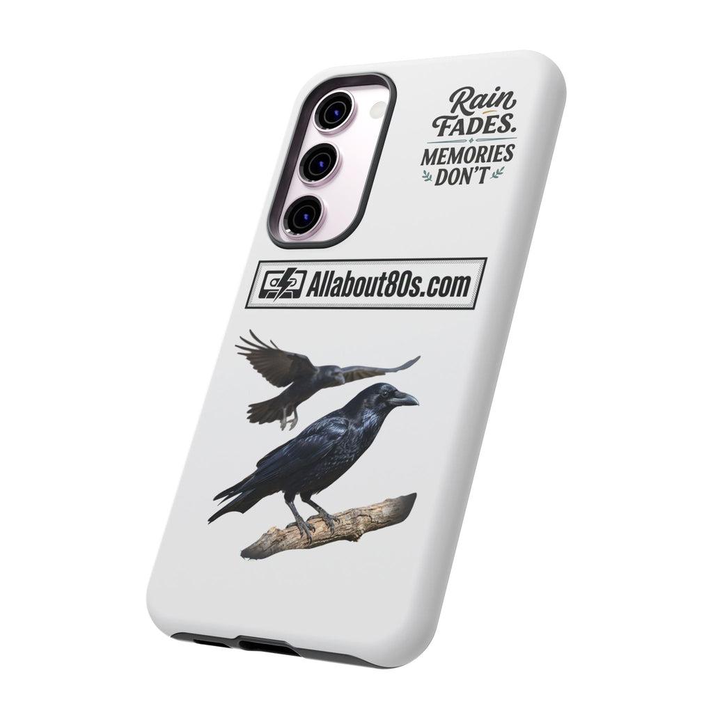 Raven Flight Phone Case — Protective iPhone Case with Black Crow Design