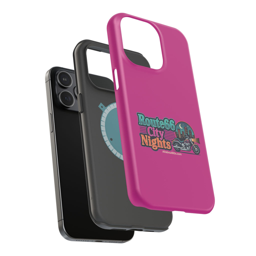 Phone Case — 'Route 66 City Nights' Magnetic Impact-Resistant Case