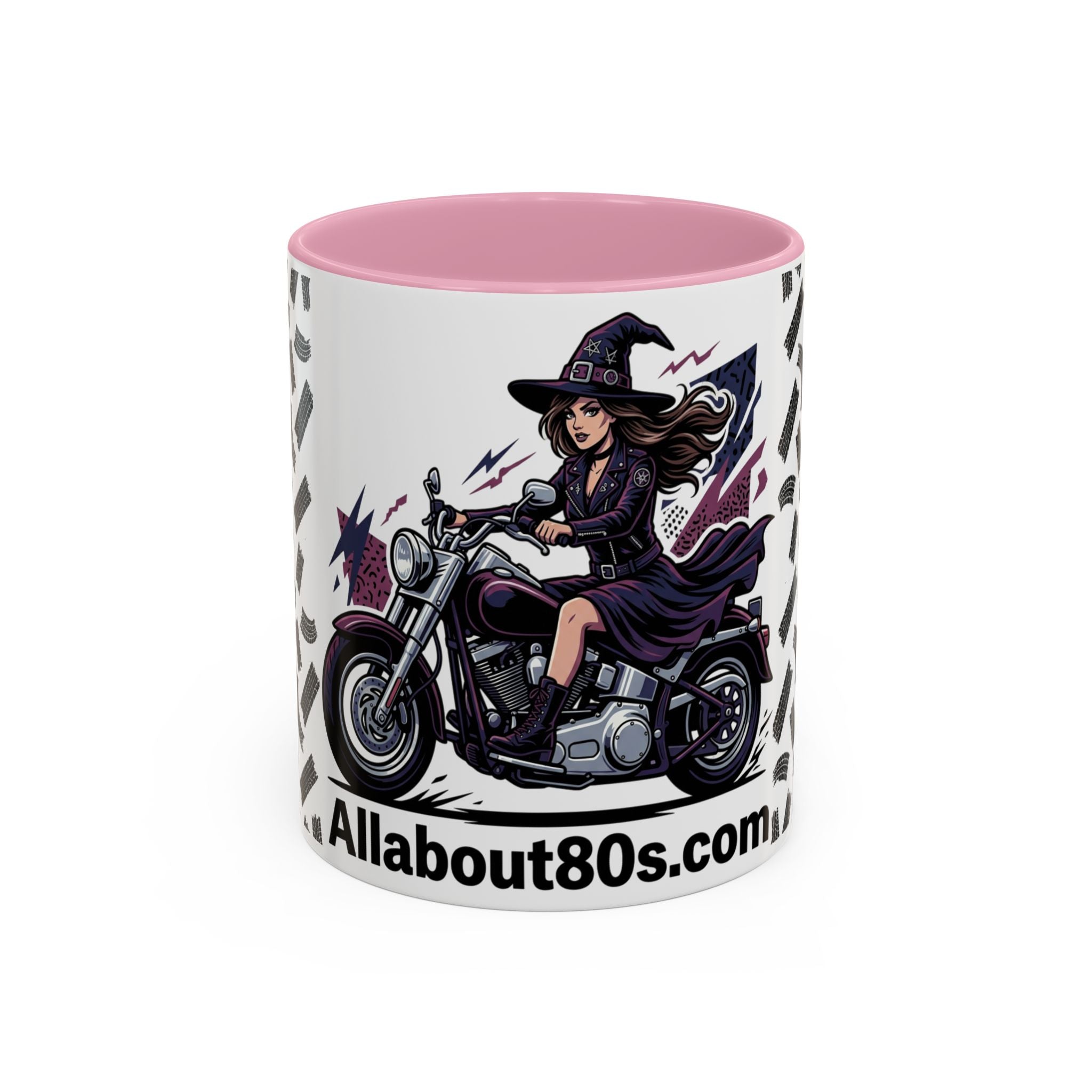 Witch Rider Coffee Mug — Halloween Motorcycle Witch 11oz/15oz