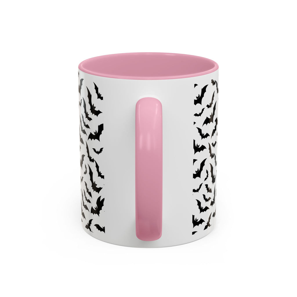 Vampire Dracula Bat Pattern Coffee Mug – Gothic Halloween 11oz/15oz