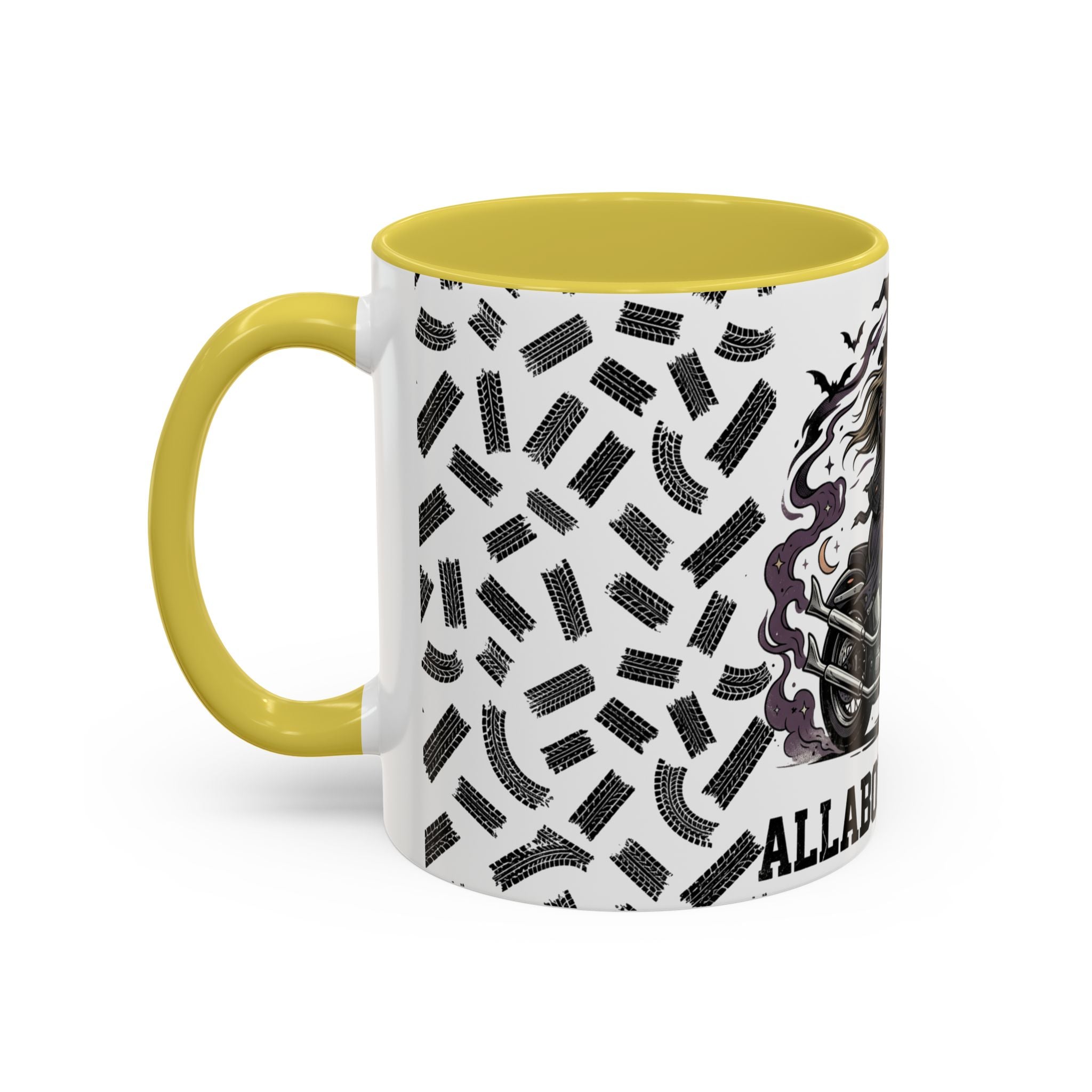 Witch Biker Mug – Motorcycle Witch Coffee Cup (11oz/15oz)