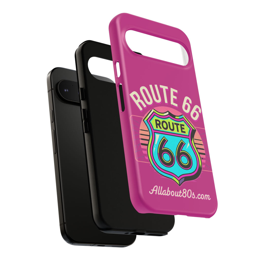 Route 66 Phone Case — Retro Neon Road Trip iPhone Cover