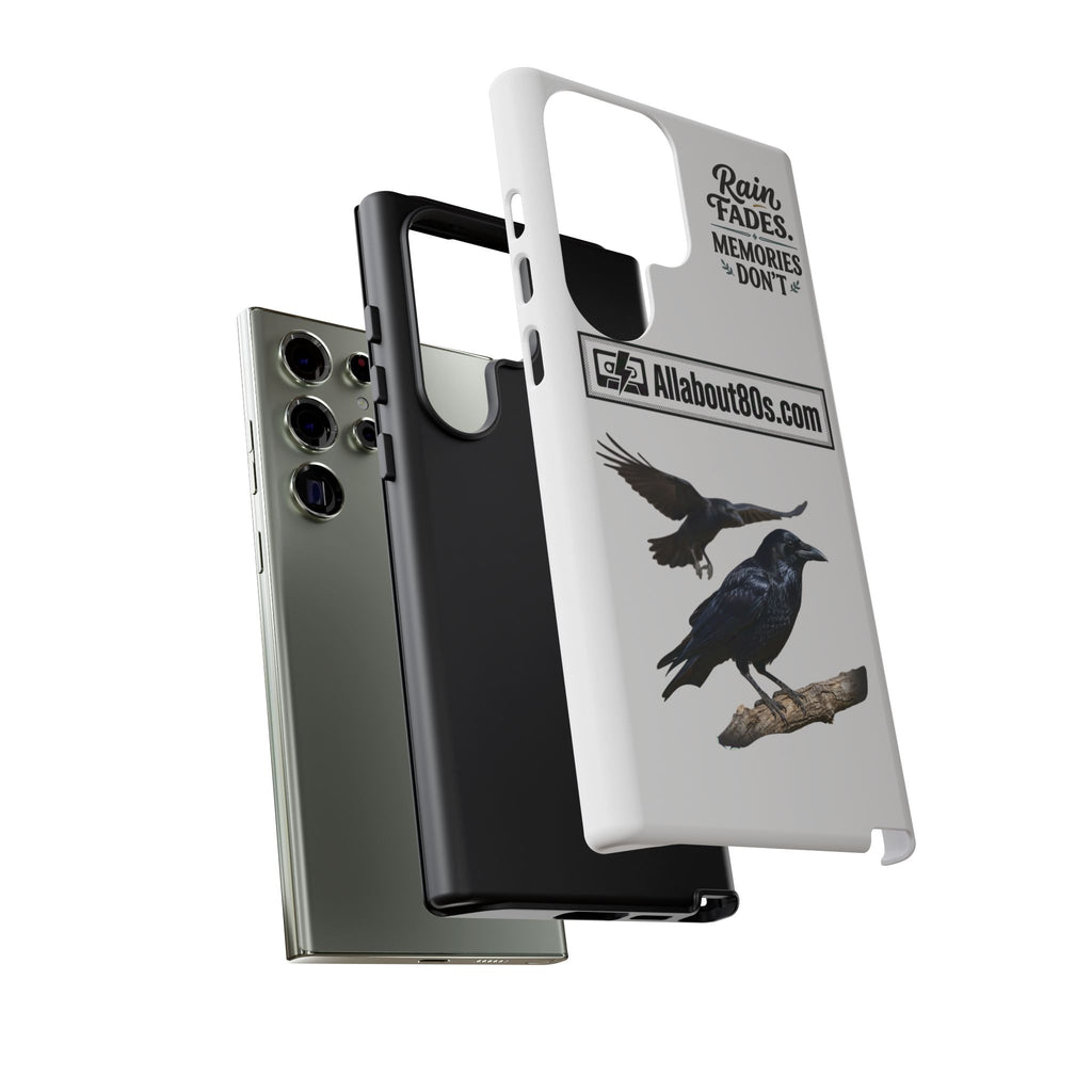 Raven Flight Phone Case — Protective iPhone Case with Black Crow Design