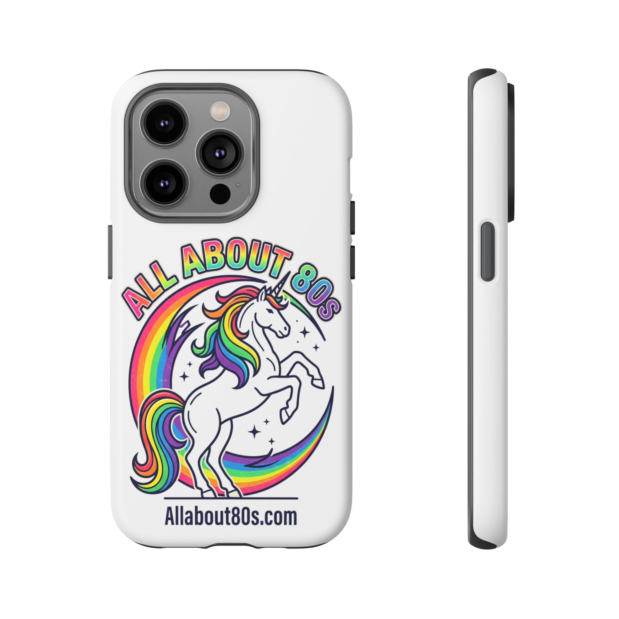 All About 80s Rainbow Unicorn Phone Case