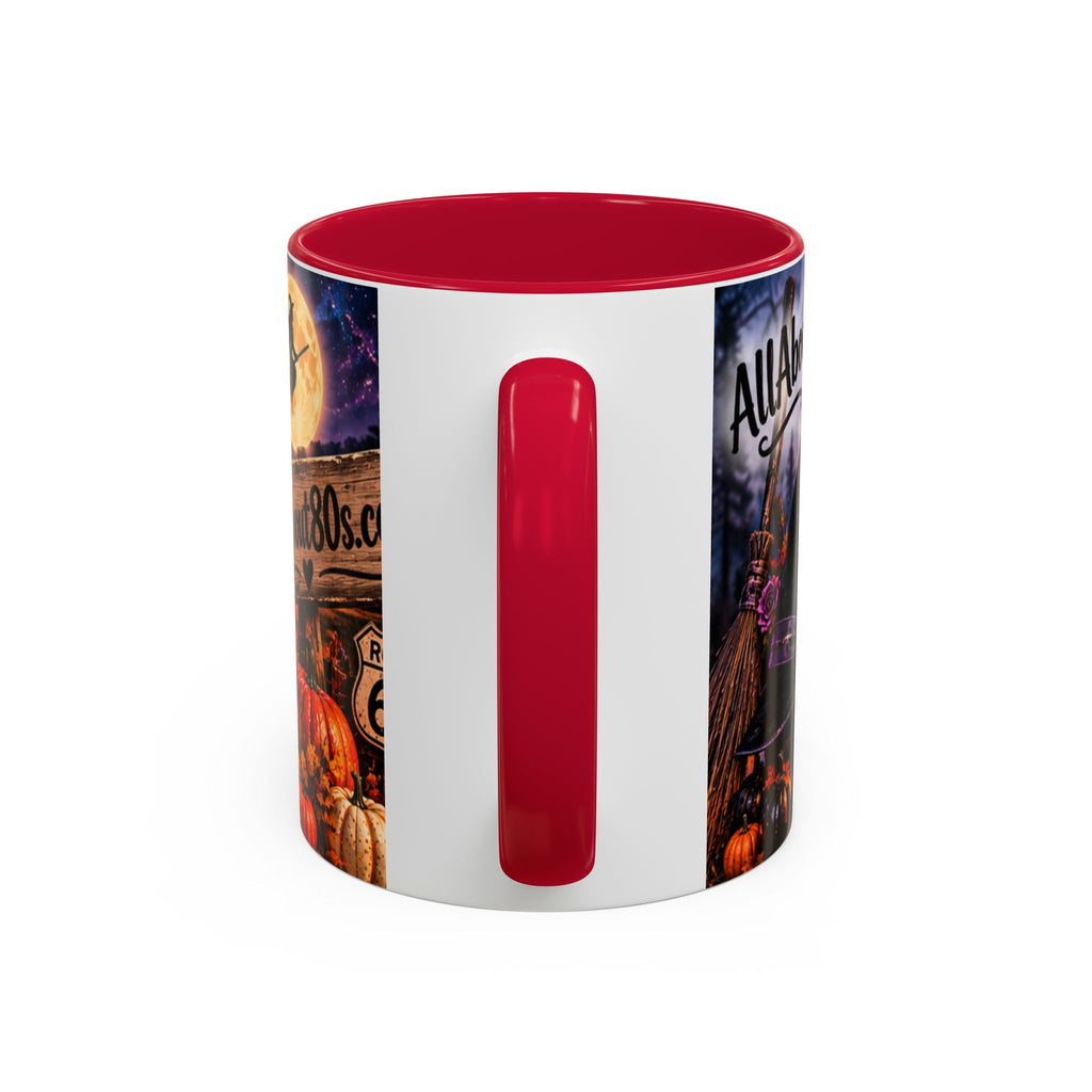 Halloween Witch Scene Coffee Mug — AllAbout80s.com Pumpkin & Moon 11oz/15oz
