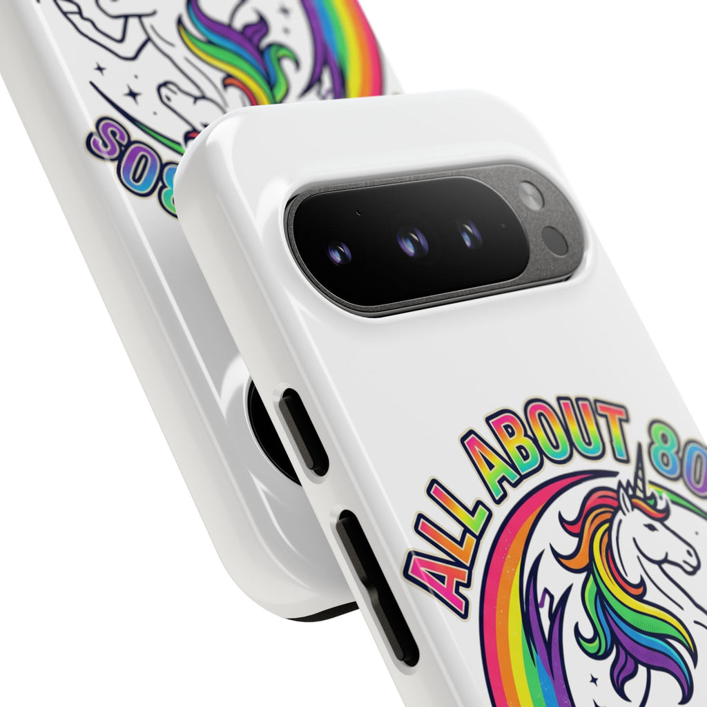 All About 80s Rainbow Unicorn Phone Case