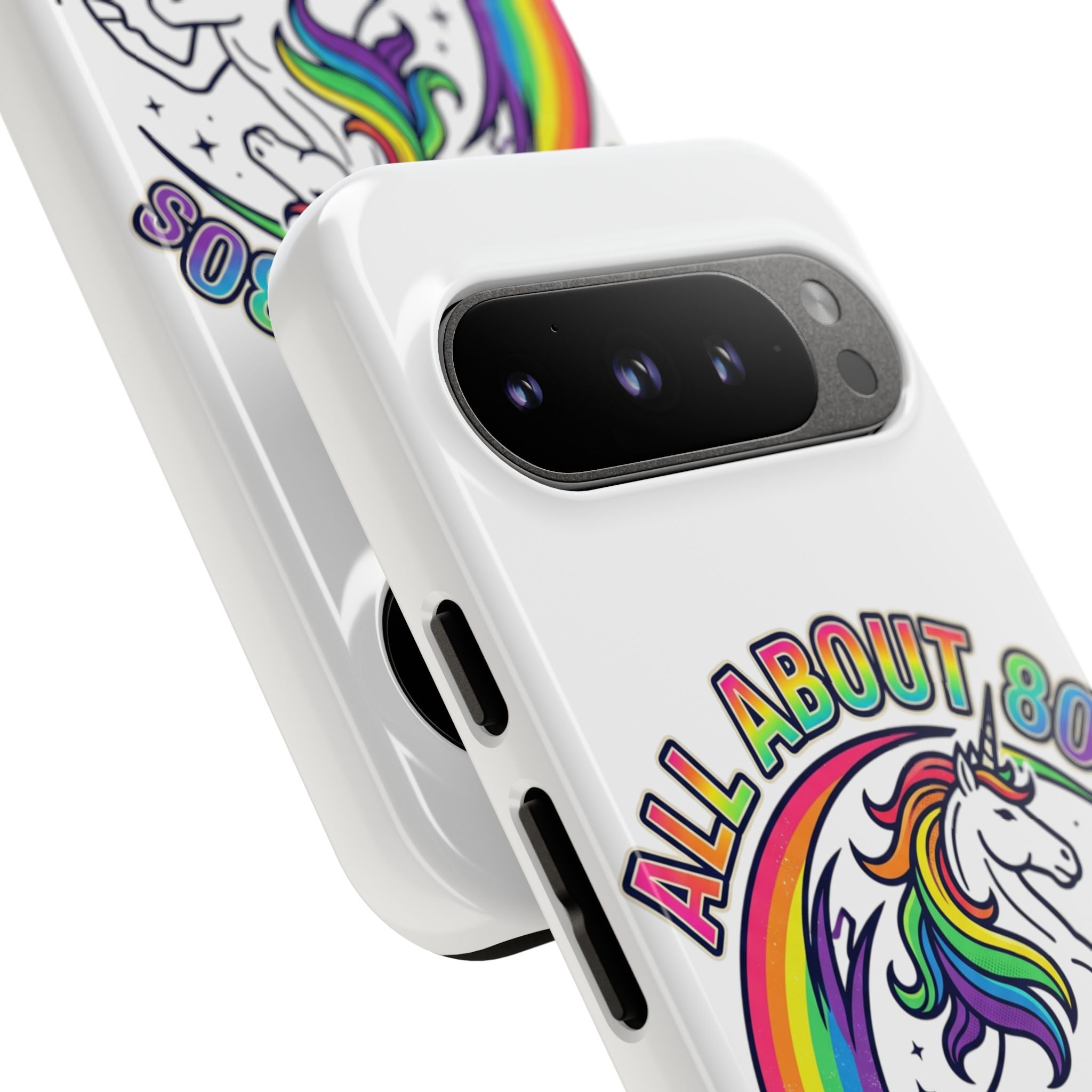 All About 80s Rainbow Unicorn Phone Case