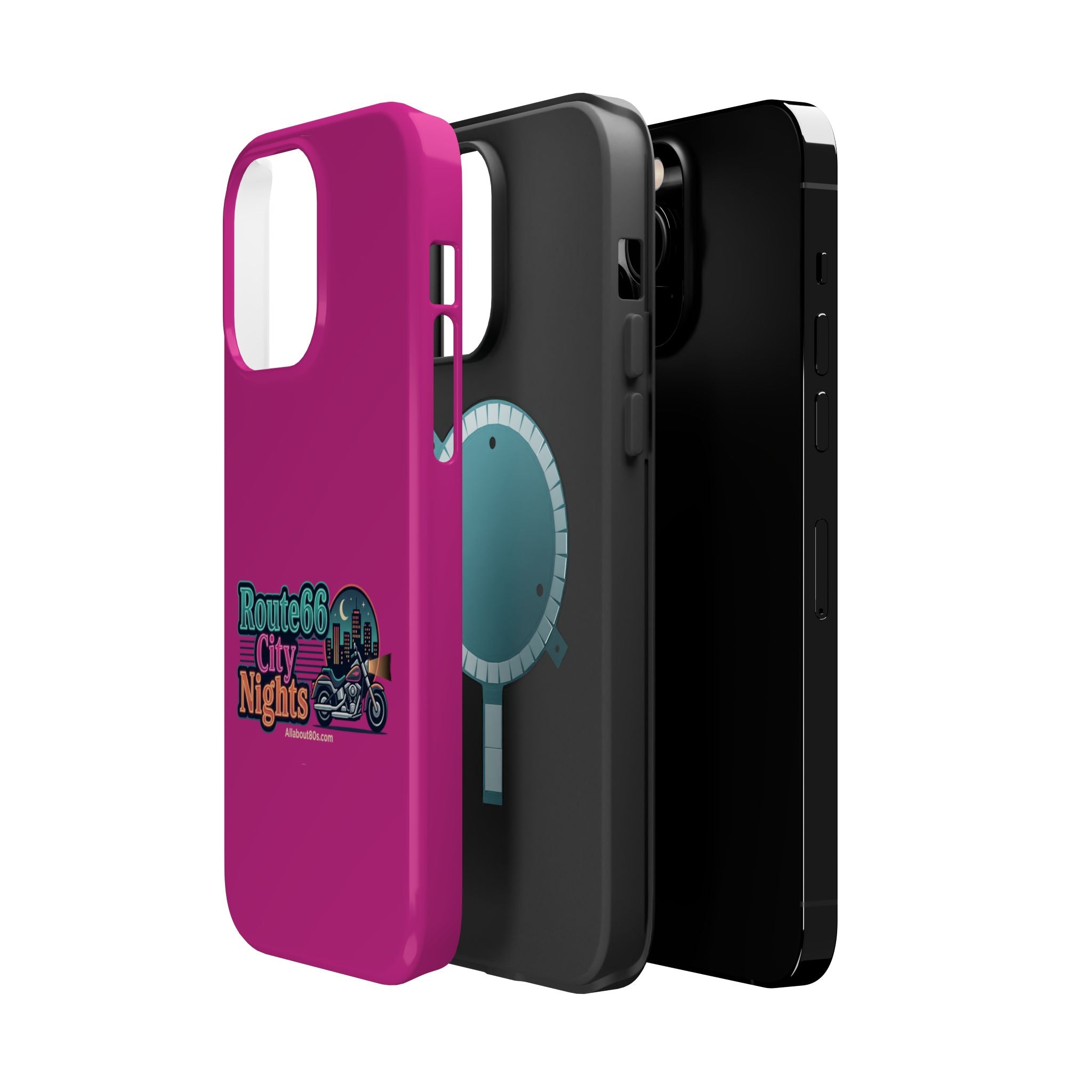 Phone Case — 'Route 66 City Nights' Magnetic Impact-Resistant Case