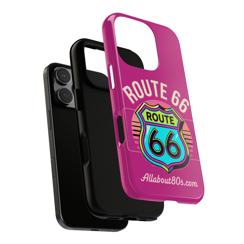 Route 66 Phone Case — Retro Neon Road Trip iPhone Cover
