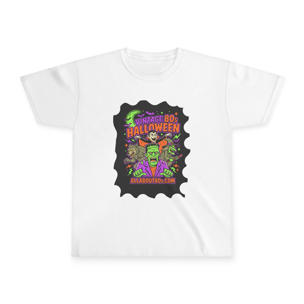 Youth Tee — Vintage 80s Halloween Monster Graphic