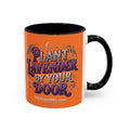 Plant Lavender By Your Door Orange Accent Coffee Mug – 11/15oz