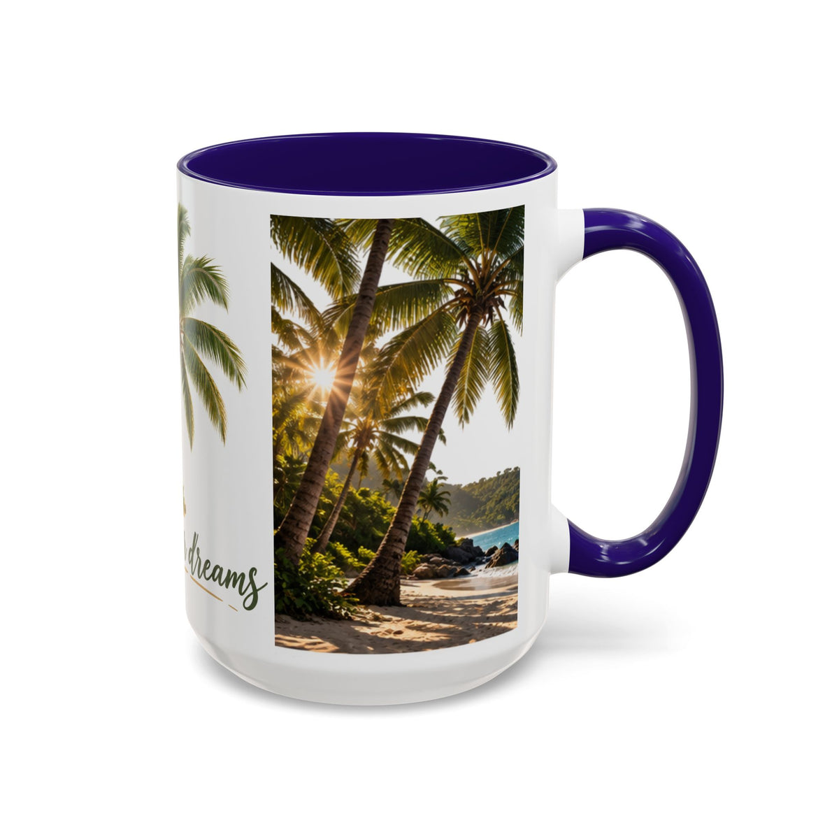 Live Your Dreams Palm Tree Mug