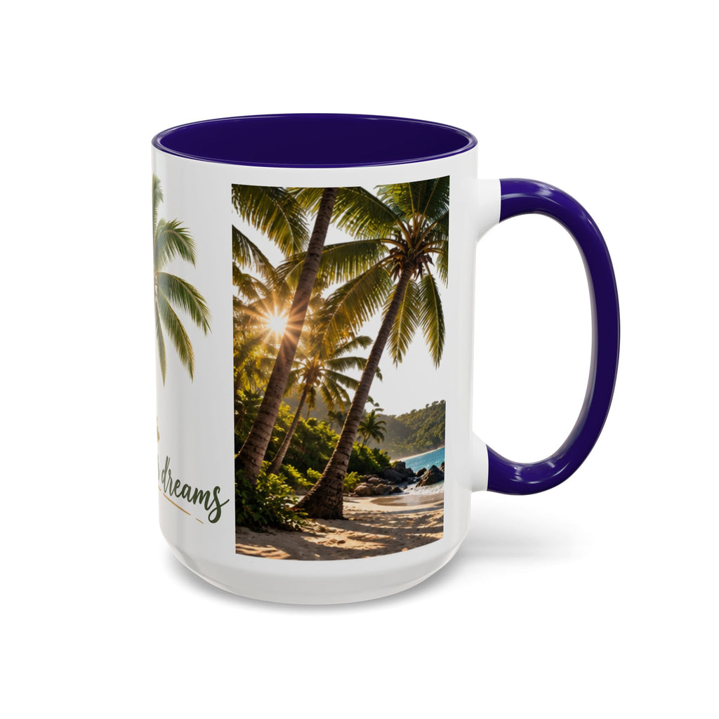Live Your Dreams Palm Tree Mug