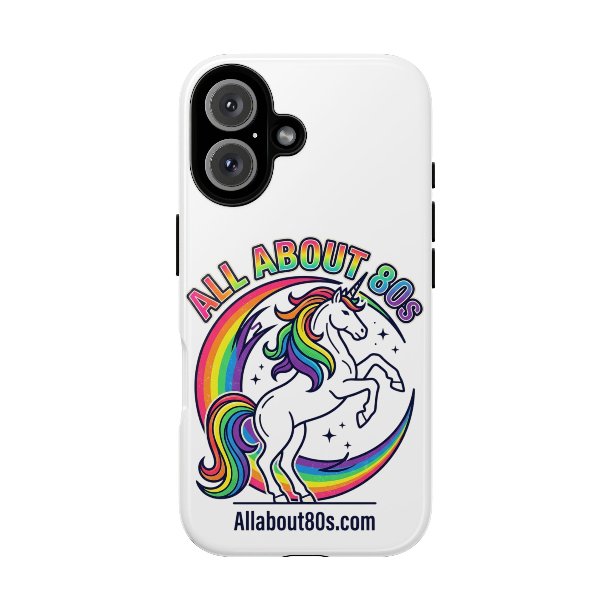 All About 80s Rainbow Unicorn Phone Case