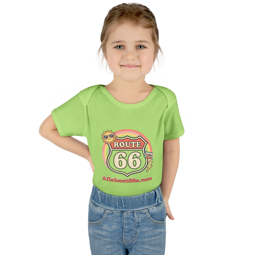 Route 66 Baby Bodysuit – Retro Travel Infant Onesie