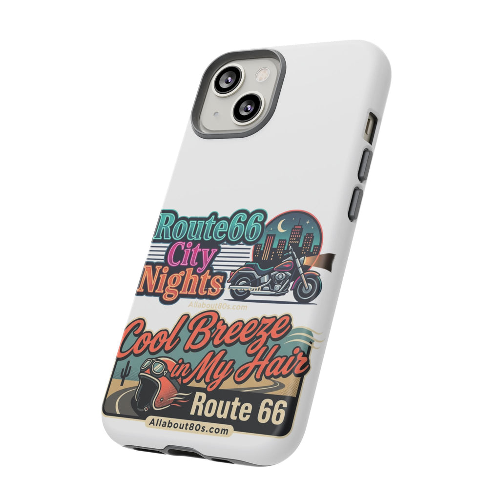 Phone Case — Route 66 City Nights Motorcycle Design