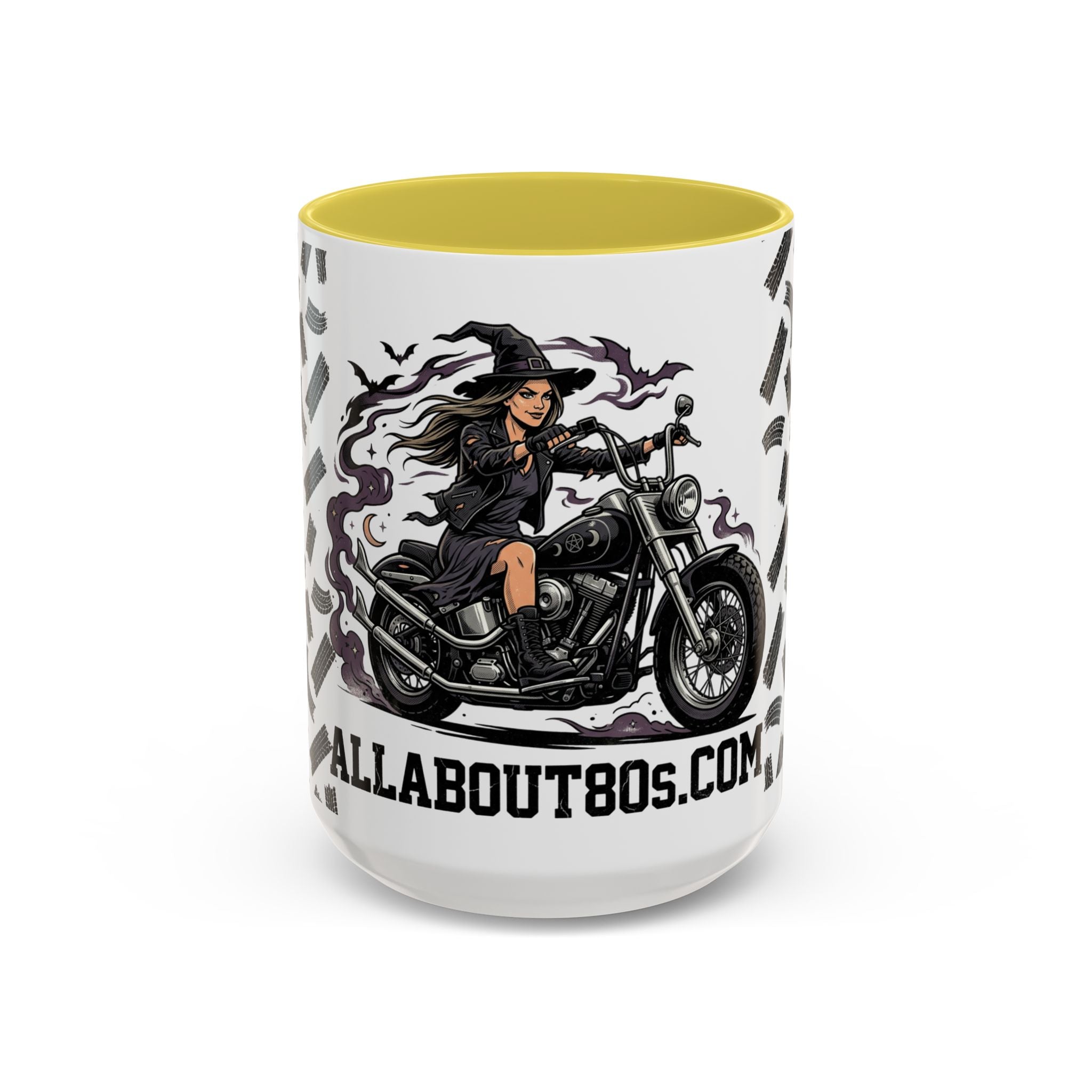 Witch Biker Mug – Motorcycle Witch Coffee Cup (11oz/15oz)