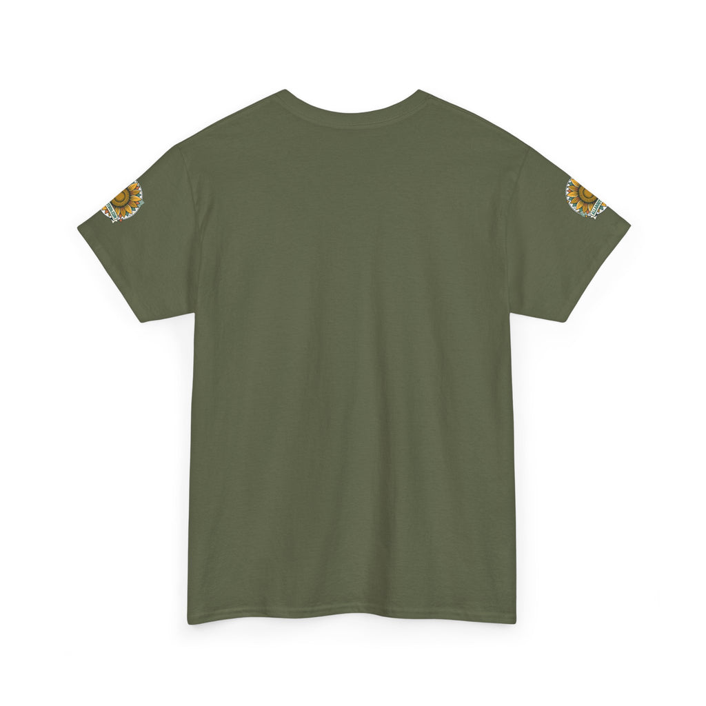 Sunflower Logo T-Shirt — AllAbout80s.com Vintage Floral Tee