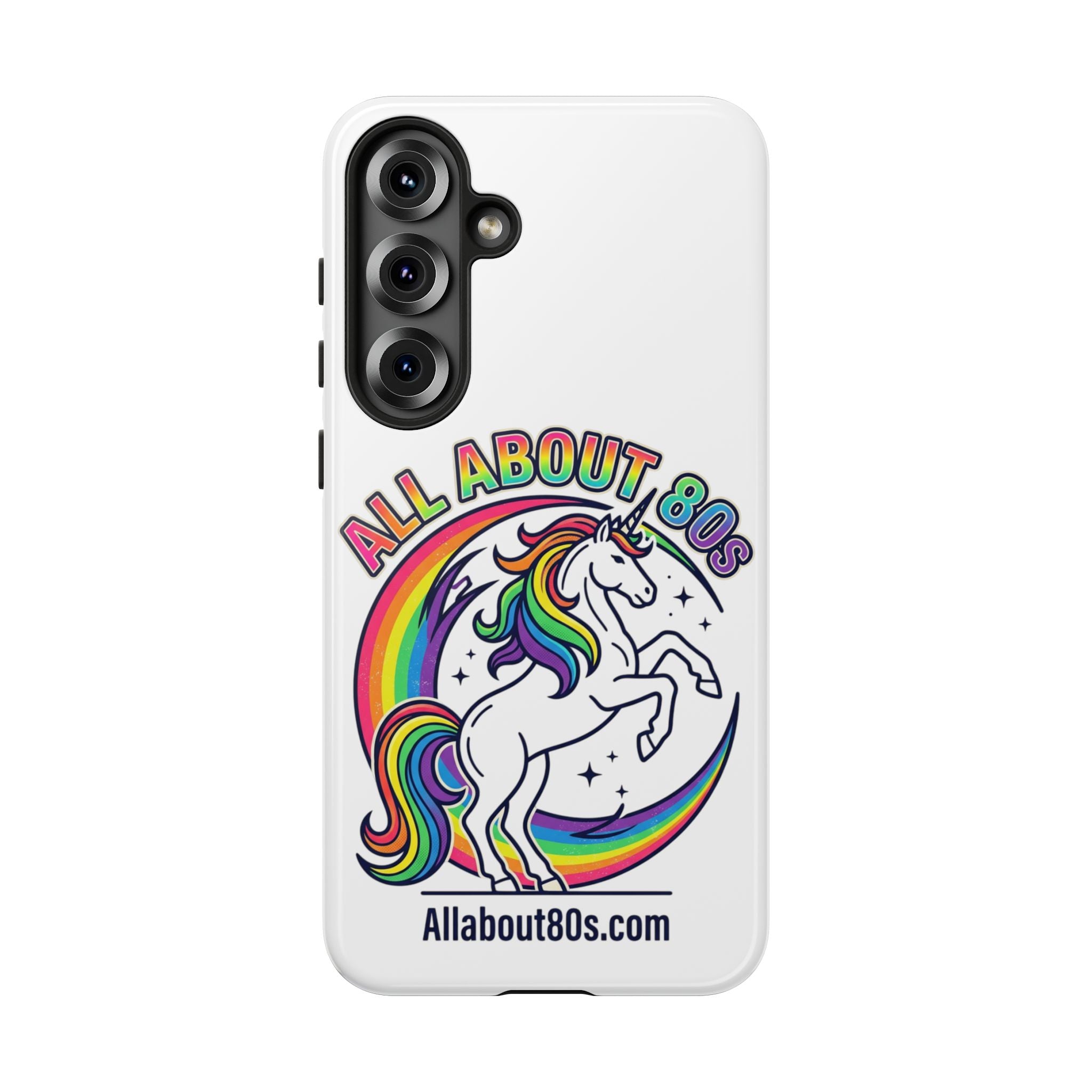 All About 80s Rainbow Unicorn Phone Case