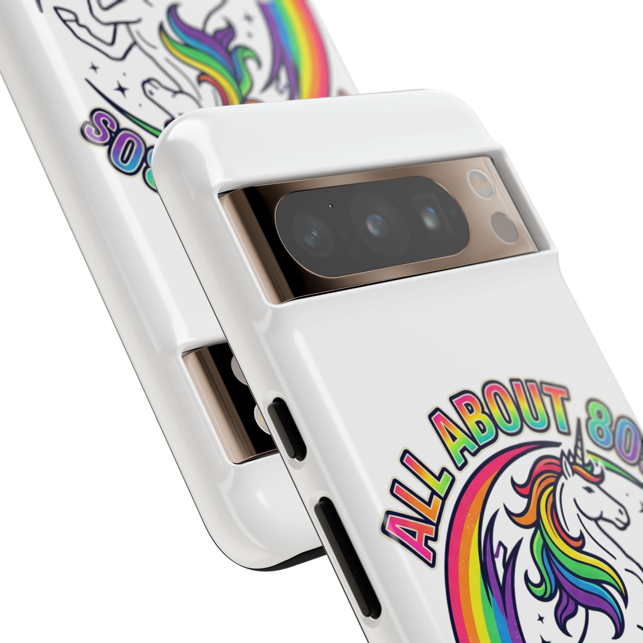 All About 80s Rainbow Unicorn Phone Case