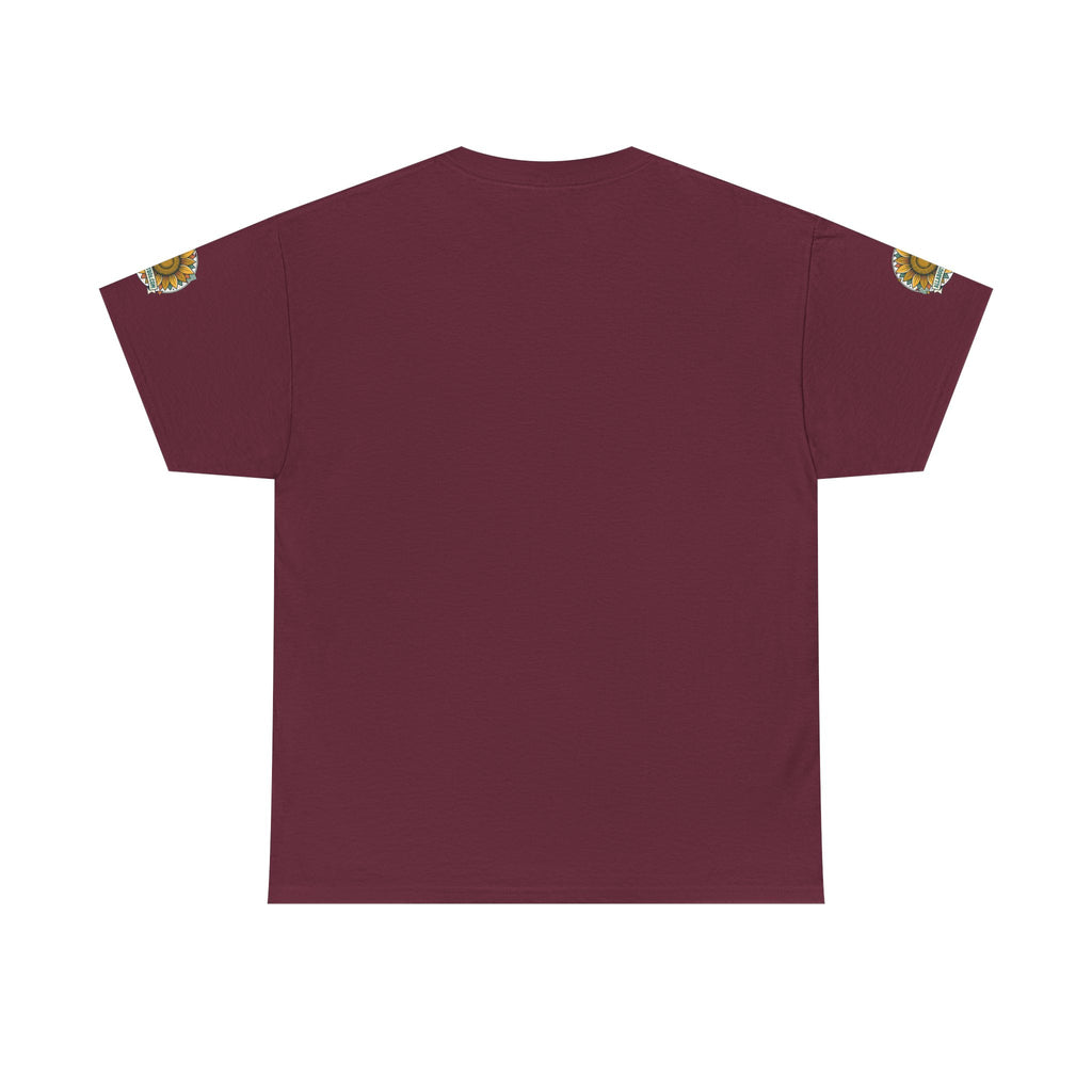 Sunflower Logo T-Shirt — AllAbout80s.com Vintage Floral Tee