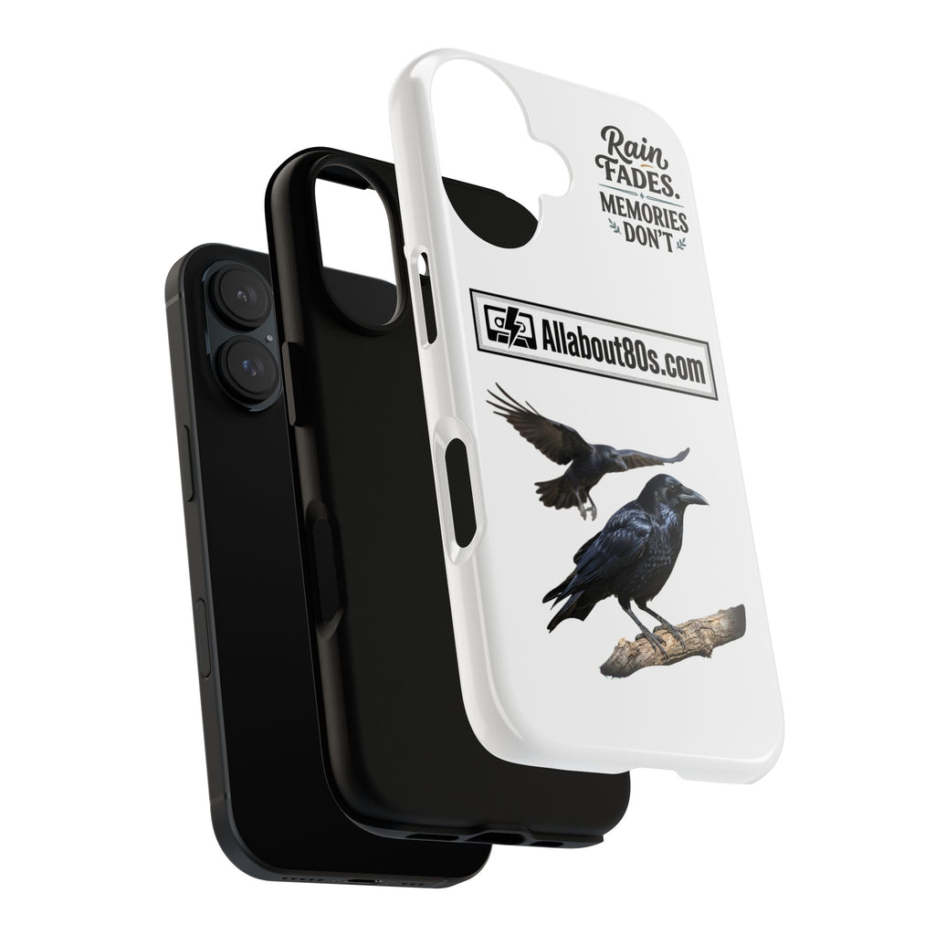 Raven Flight Phone Case — Protective iPhone Case with Black Crow Design