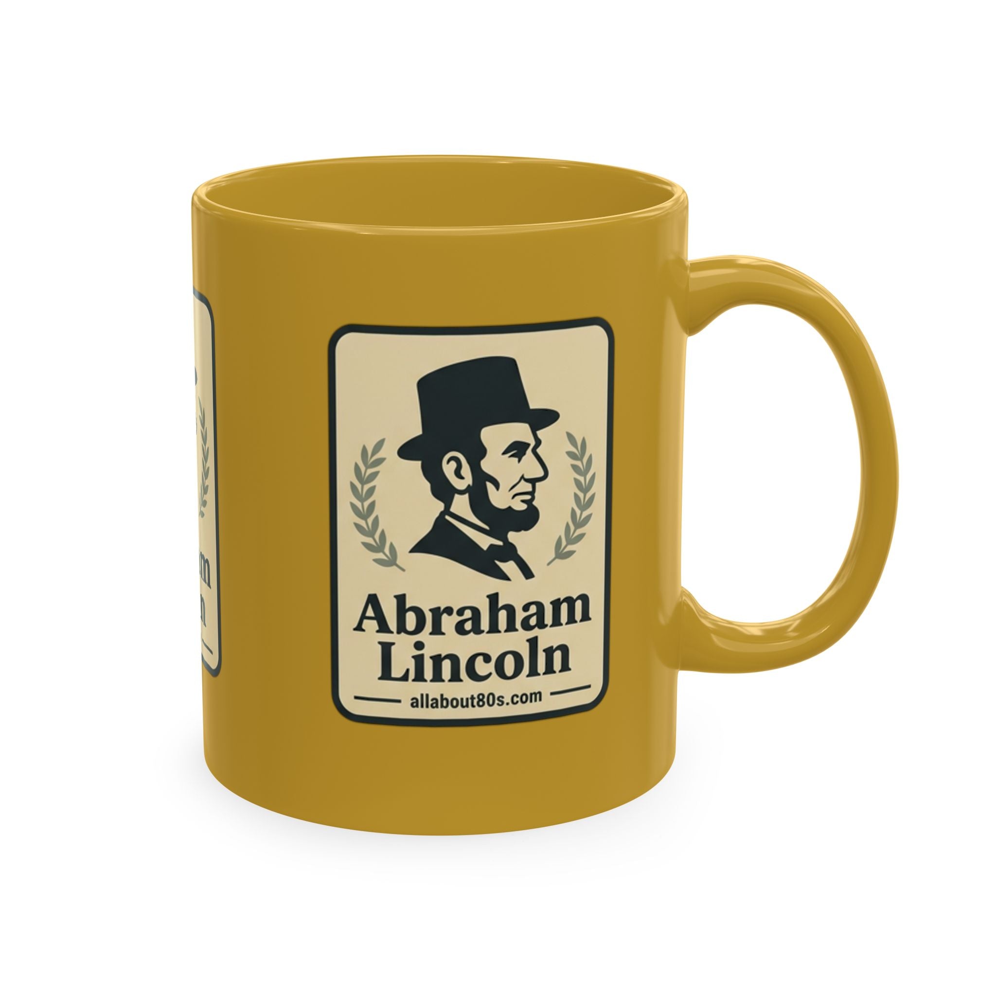Abraham Lincoln Ceramic Mug – Vintage Portrait Political History Coffee Cup