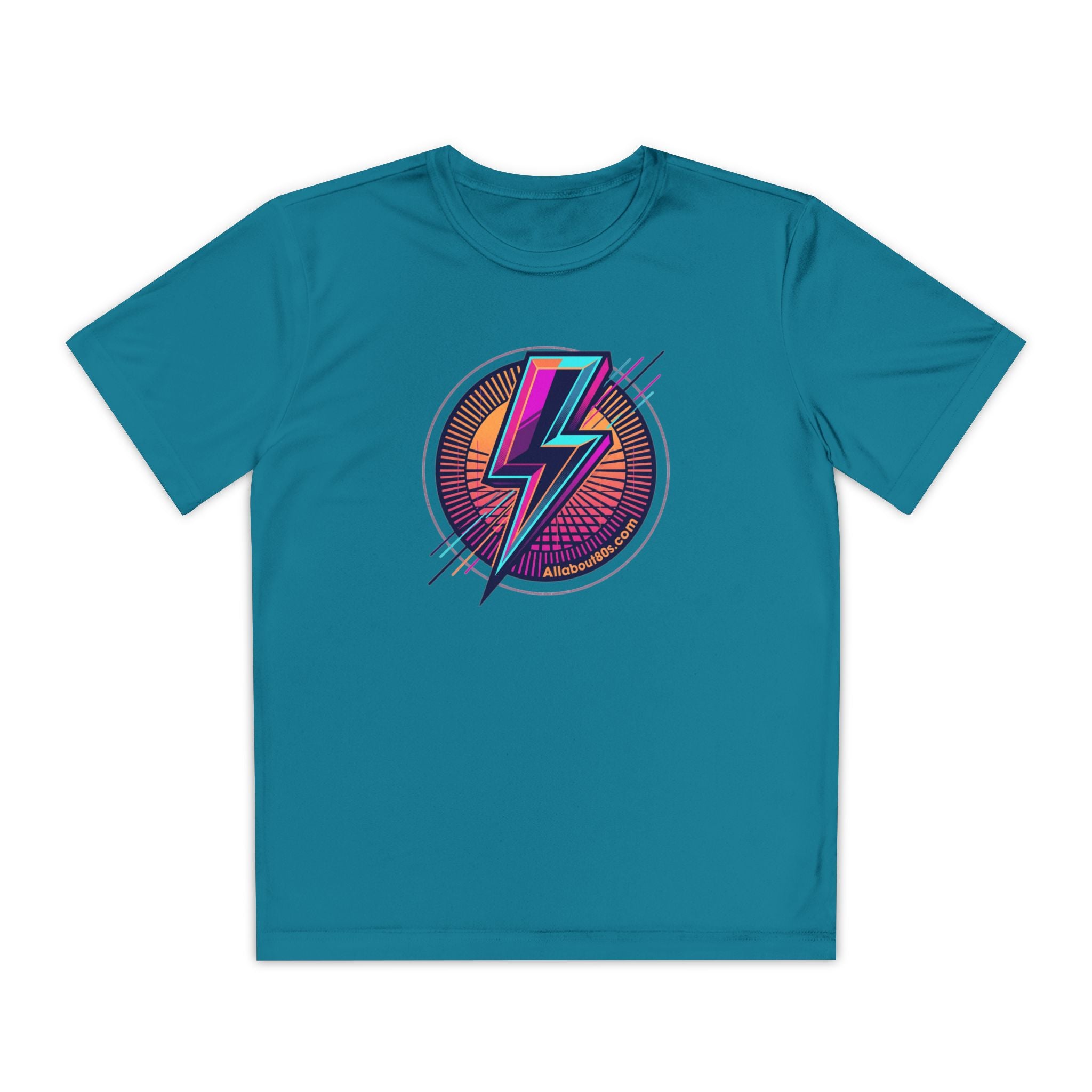 Youth Lightning Bolt Tee – Retro 80s AllAbout80s.com Graphic Shirt