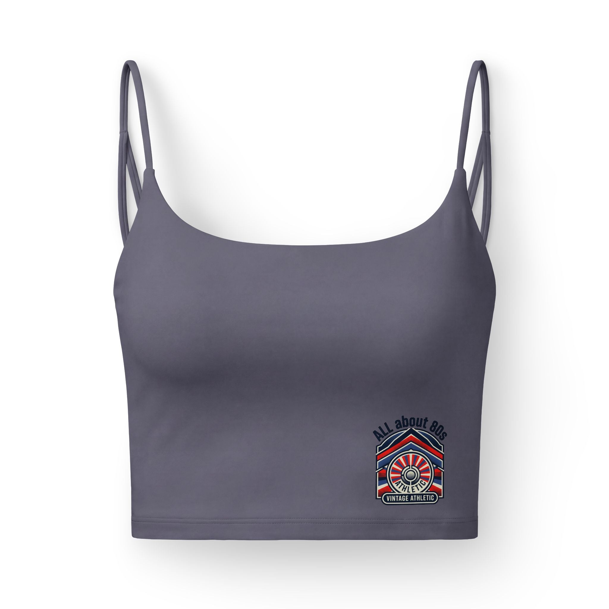 Luxe Women's Bra — Patriotic Fireworks Crest Crop Top