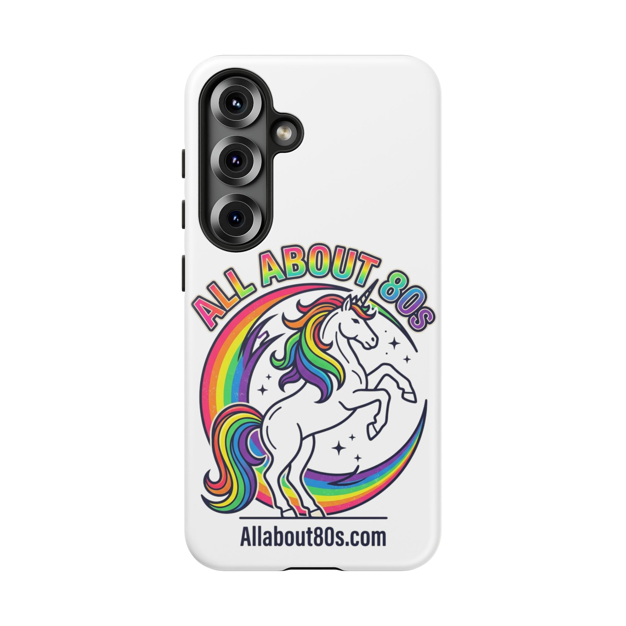 All About 80s Rainbow Unicorn Phone Case