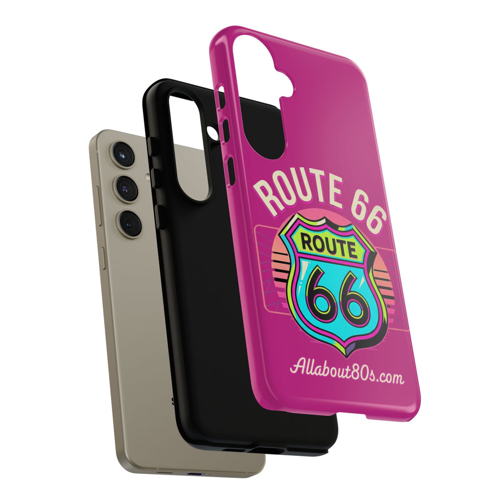 Route 66 Phone Case — Retro Neon Road Trip iPhone Cover