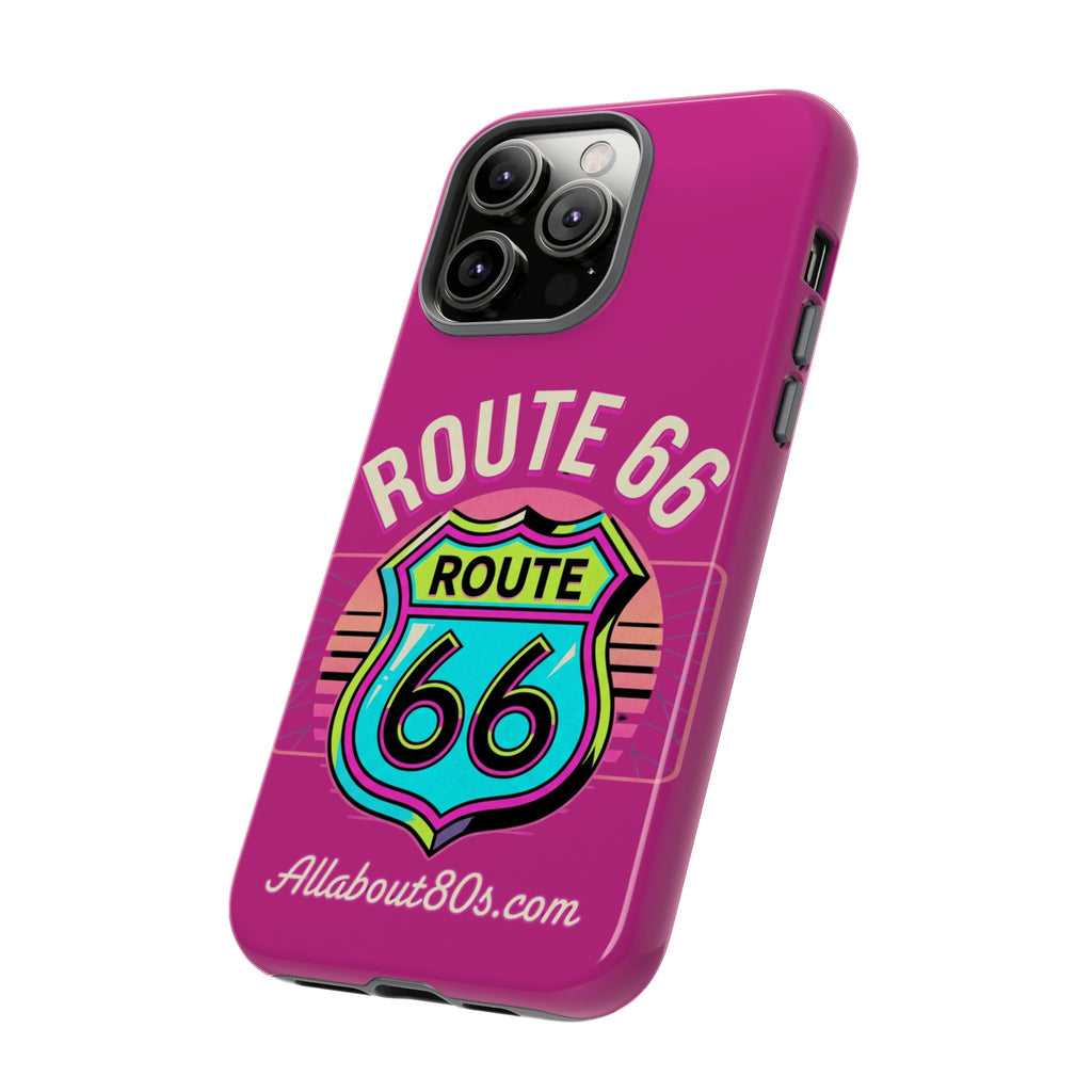 Route 66 Phone Case — Retro Neon Road Trip iPhone Cover