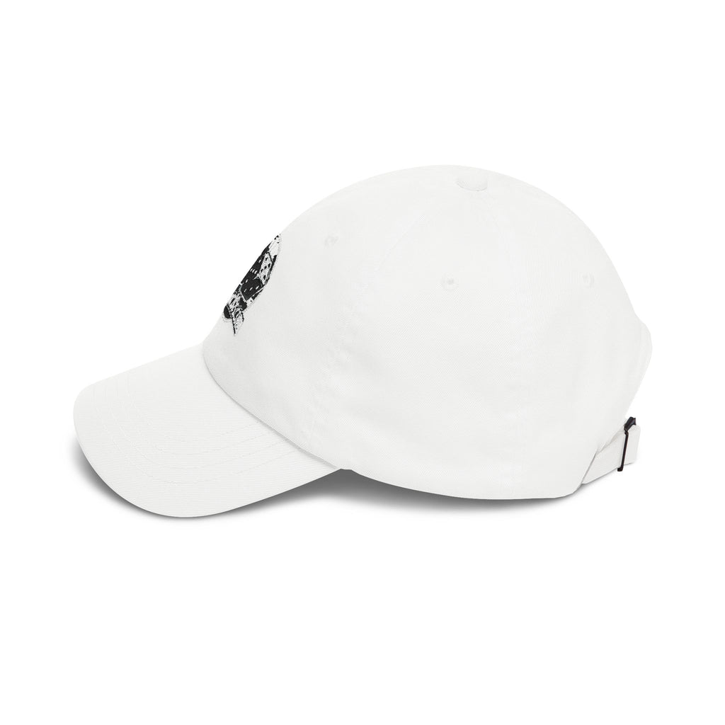 Dad Cap with Vintage Dice Skull Embroidery - Retro Gamer Trucker Hat