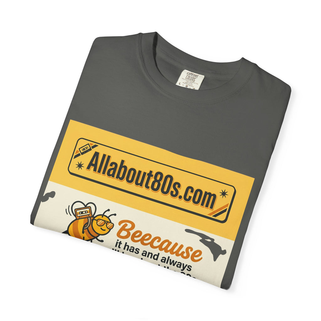 Allabout80s "Beeecause" Retro 80s Graphic T-Shirt
