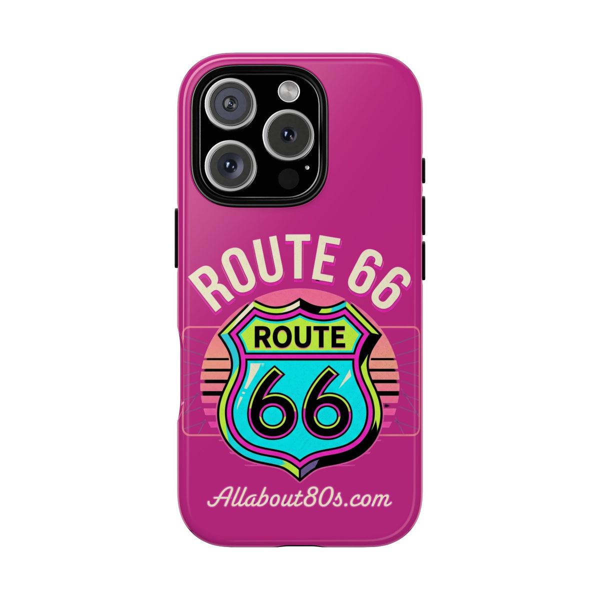 Route 66 Phone Case — Retro Neon Road Trip iPhone Cover