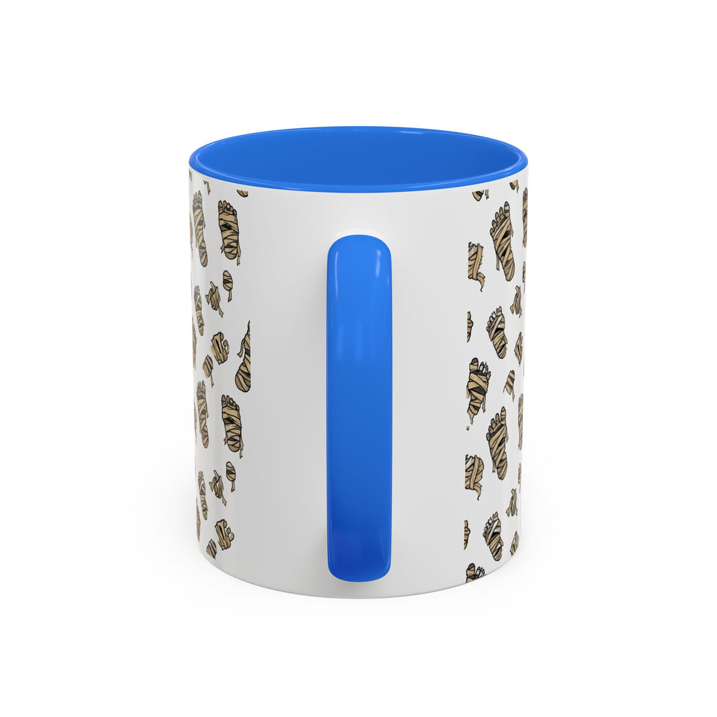 Mummy Pattern Coffee Mug (11oz & 15oz) – Retro Monster Tea Cup with AllAbout80s.com Design